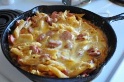 The image for DEMONSTRATION CHEF LISA'S, CAST IRON SKILLET ITALIAN SAUSAGE PASTA CREAM SAUCE, DUTCH BABY